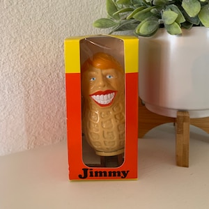 Vintage 1976 Jimmy Carter Windup Walking Peanut