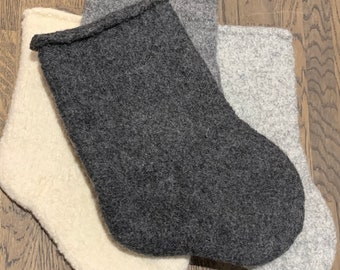 Felted Christmas Stocking - Easy pattern for beginners