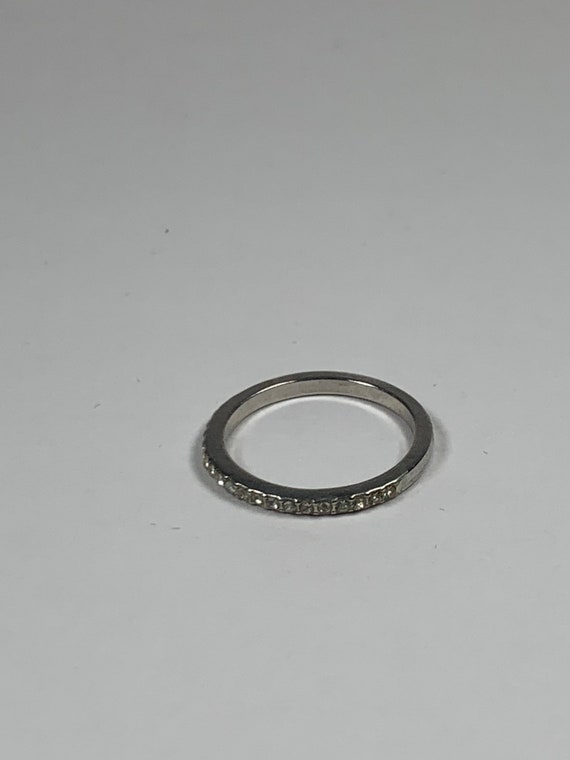Size 5, Vintage Ring, Multiple Diamond Inlay, Sim… - image 3