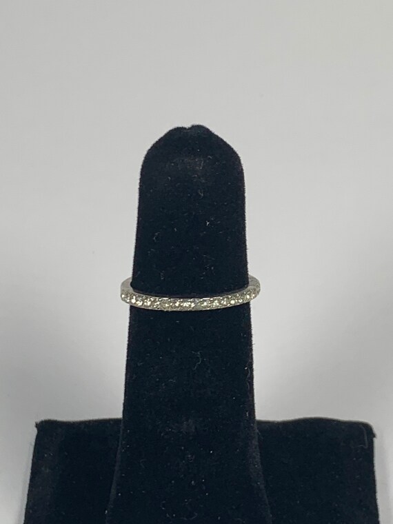 Size 5, Vintage Ring, Multiple Diamond Inlay, Sim… - image 2