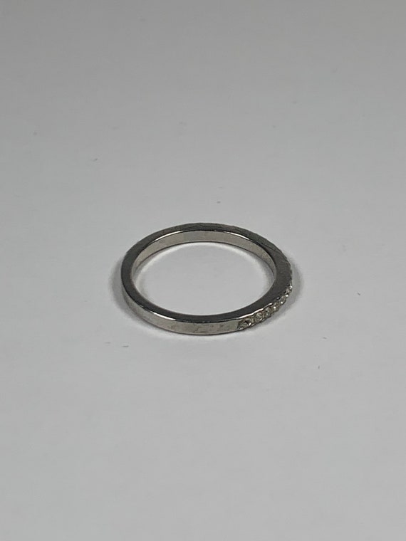 Size 5, Vintage Ring, Multiple Diamond Inlay, Sim… - image 5