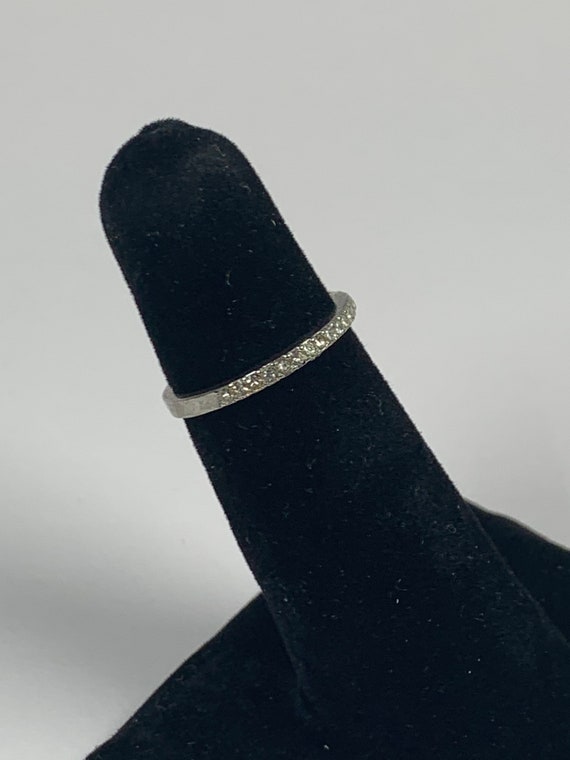 Size 5, Vintage Ring, Multiple Diamond Inlay, Sim… - image 1