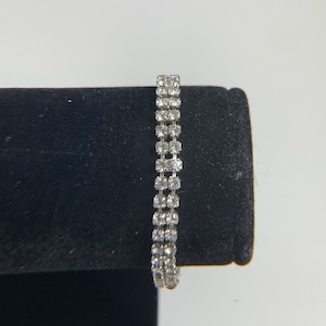 Vintage cubic zirconia chain bracelet.