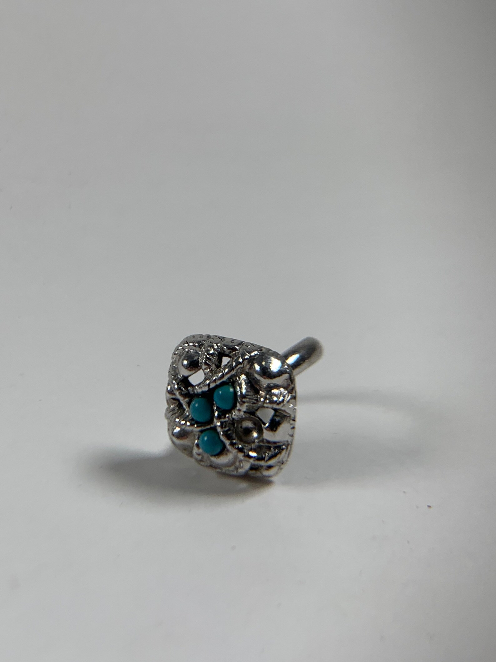 Vintage Avon Silver and Turquoise Ring. Size 7 1/2 - Etsy