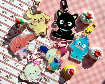 Sanri Acrylic Phone Charm | Kawaii Keychain with Clasp