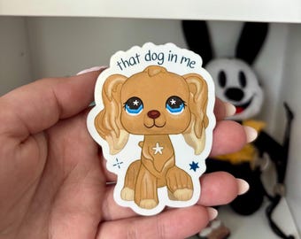 LPS Hunde Aufkleber: Nostalgischer Pet Shop Vinyl wasserfester Aufkleber