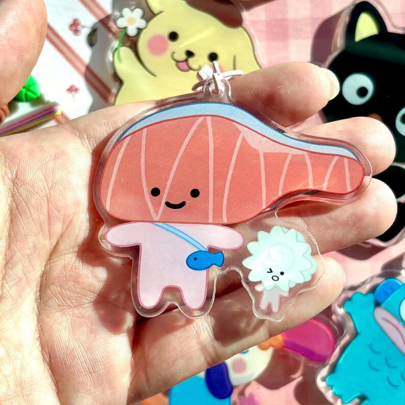 Sanri Acrylic Phone Charm | Kawaii Keychain with Clasp kirimi chan