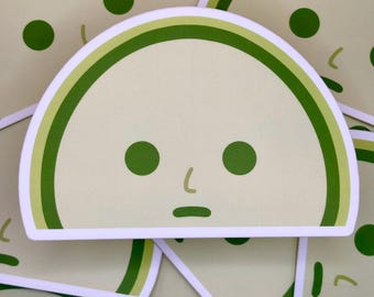 Green Smiskey Car Sticker: Weatherproof Vinyl Decal