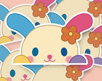 Usahan Peeker Car Sticker: Weatherproof Kawaii Laptop Decal