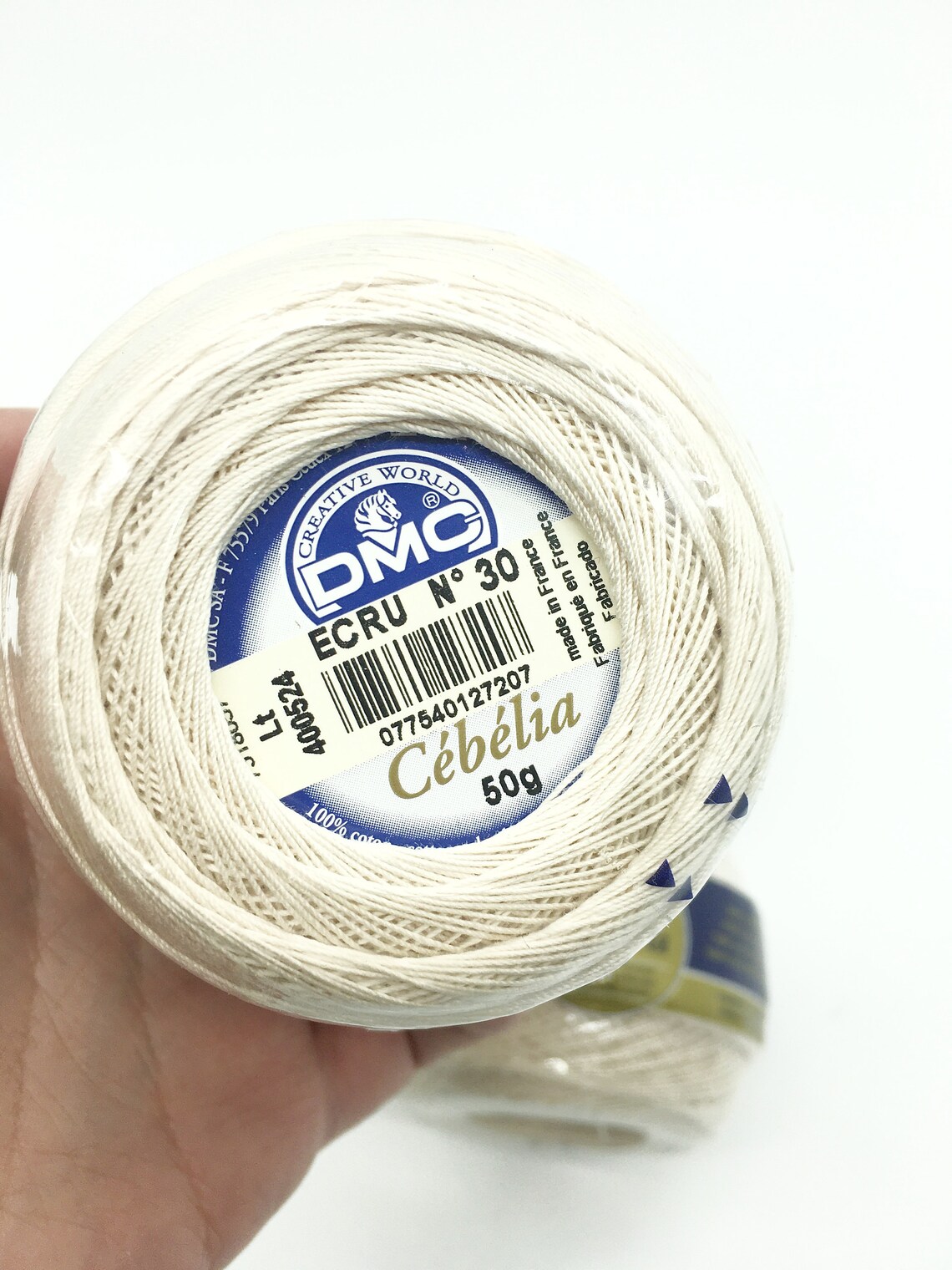 DMC ECRU Cebelia Size 30 Crochet Tatting Thread Bead Crochet Thread