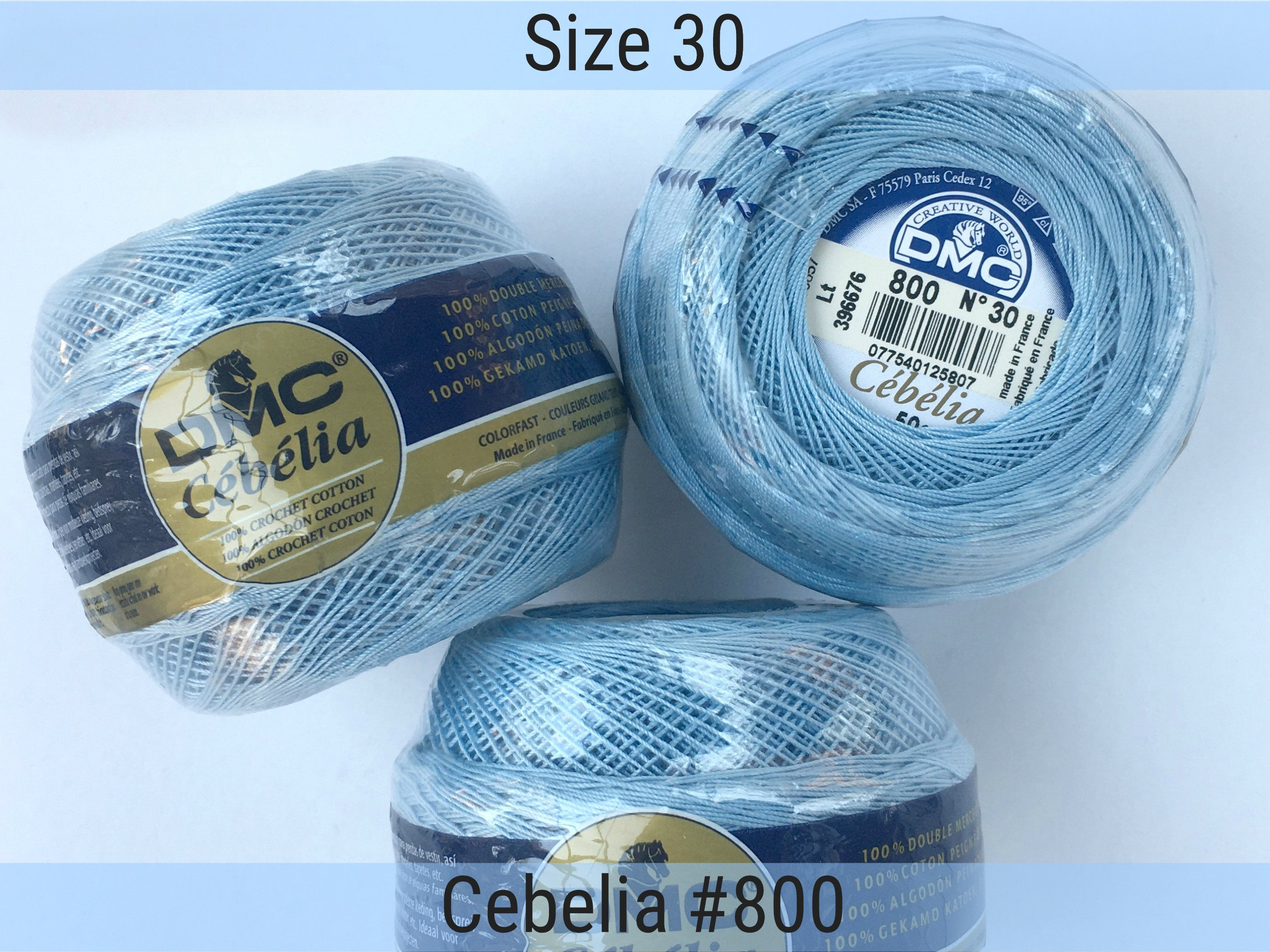 golo Crochet Thread Size 30 Yarn for Tatting Crochet Yarn for Crocheting  White Yarn 10-5200 Pure white