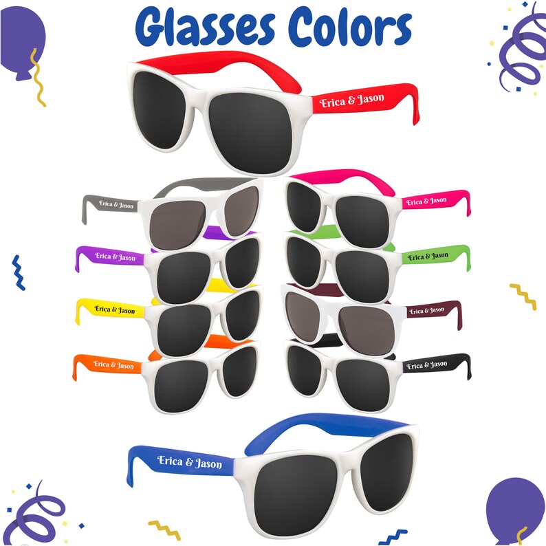 Personalized Wedding Sunglasses Bulk Etsy