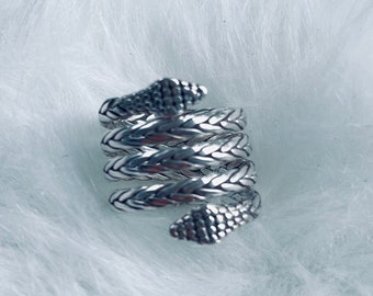 Sterling Silver 925 Snake Ring From Bali