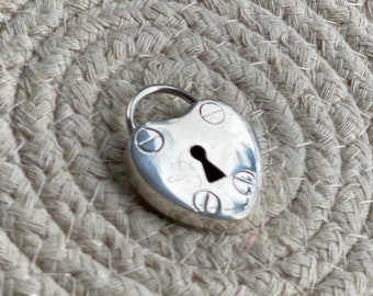 925 Sterling Silver Pendant Charm Lock Jewelry