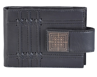 Wallet Men's Bi-fold Genuine Leather Handmade Makey