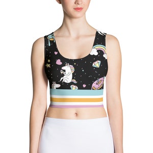 Yum Yum Unicorn Crop Top