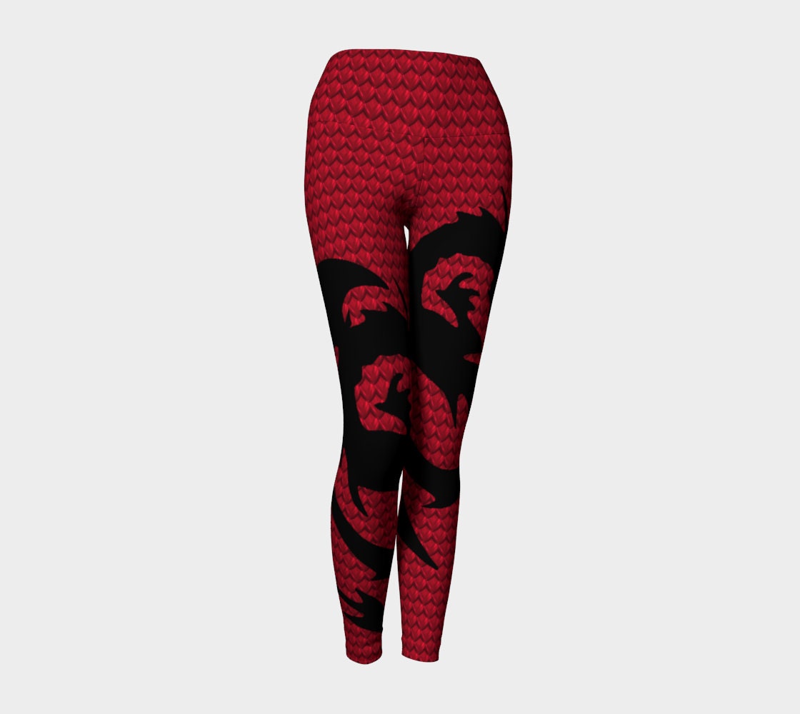 Women's Red Snakeskin Leggings – Fight or Quit