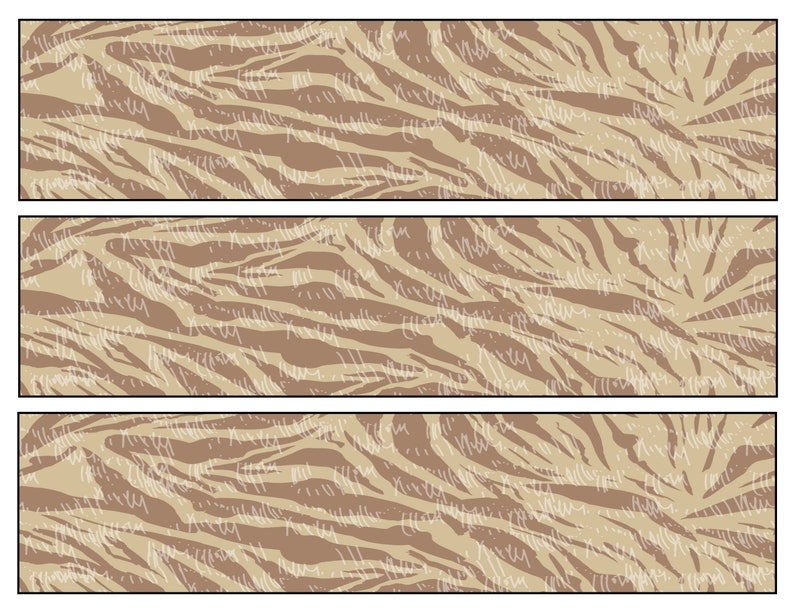 Animal Print Bulletin Board Border 4 Printable Designs Etsy