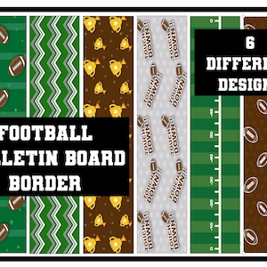 Rand voetbalprikbord: 6 afdrukbare ontwerpen