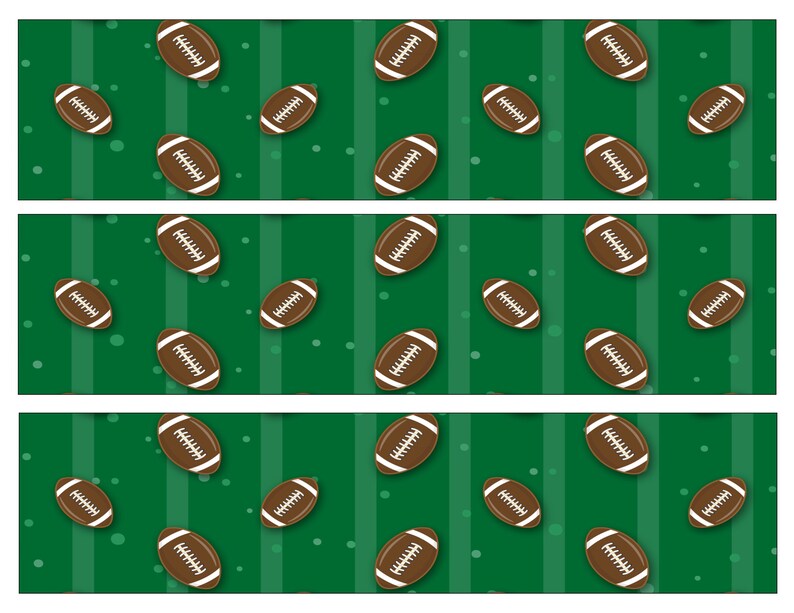 Football Bulletin Board Border 6 Printable Designs Etsy