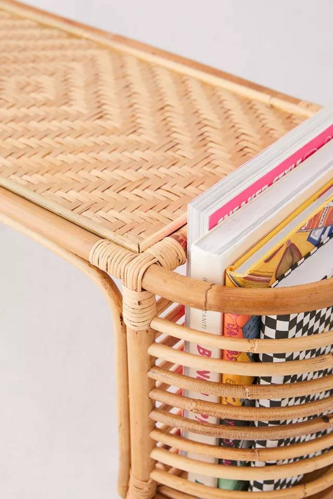 Rattan bed tray Boho bed table Rattan bed table bamboo bed Etsy