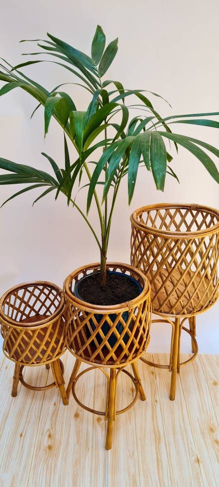 Rattan Plant Stand & Pot – Kennedy Sue Gift & Home