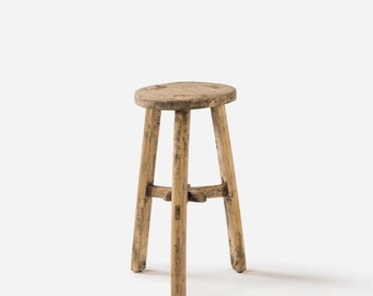 Three Legged wooden Stool, Stylish wooden stool, old wooden Stool, plant stand, Chinese wooden stool