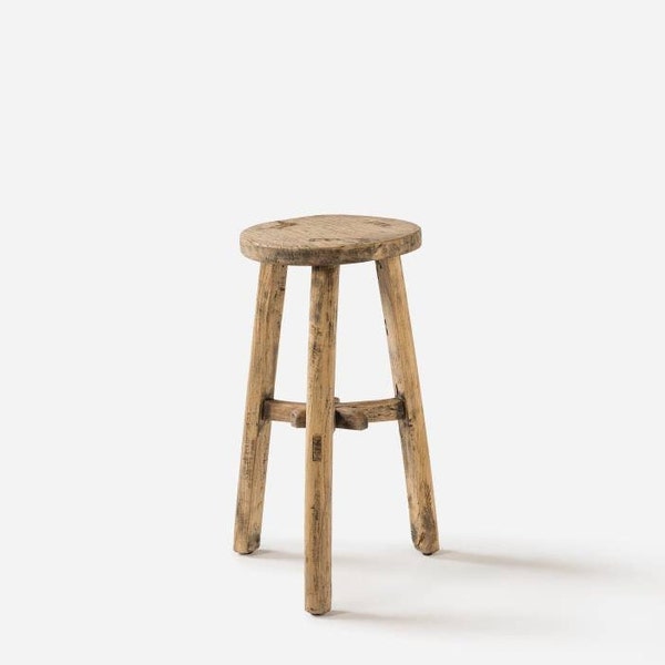 Three Legged wooden Stool, Stylish wooden stool, old wooden Stool, plant stand, Chinese wooden stool