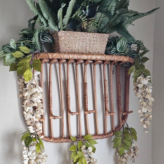 Rattan Bamboo Wall Hook Wall Hanger Cane Wall Hooks Entryway Hangers Entryway Hooks Clothing Hangers Etsy