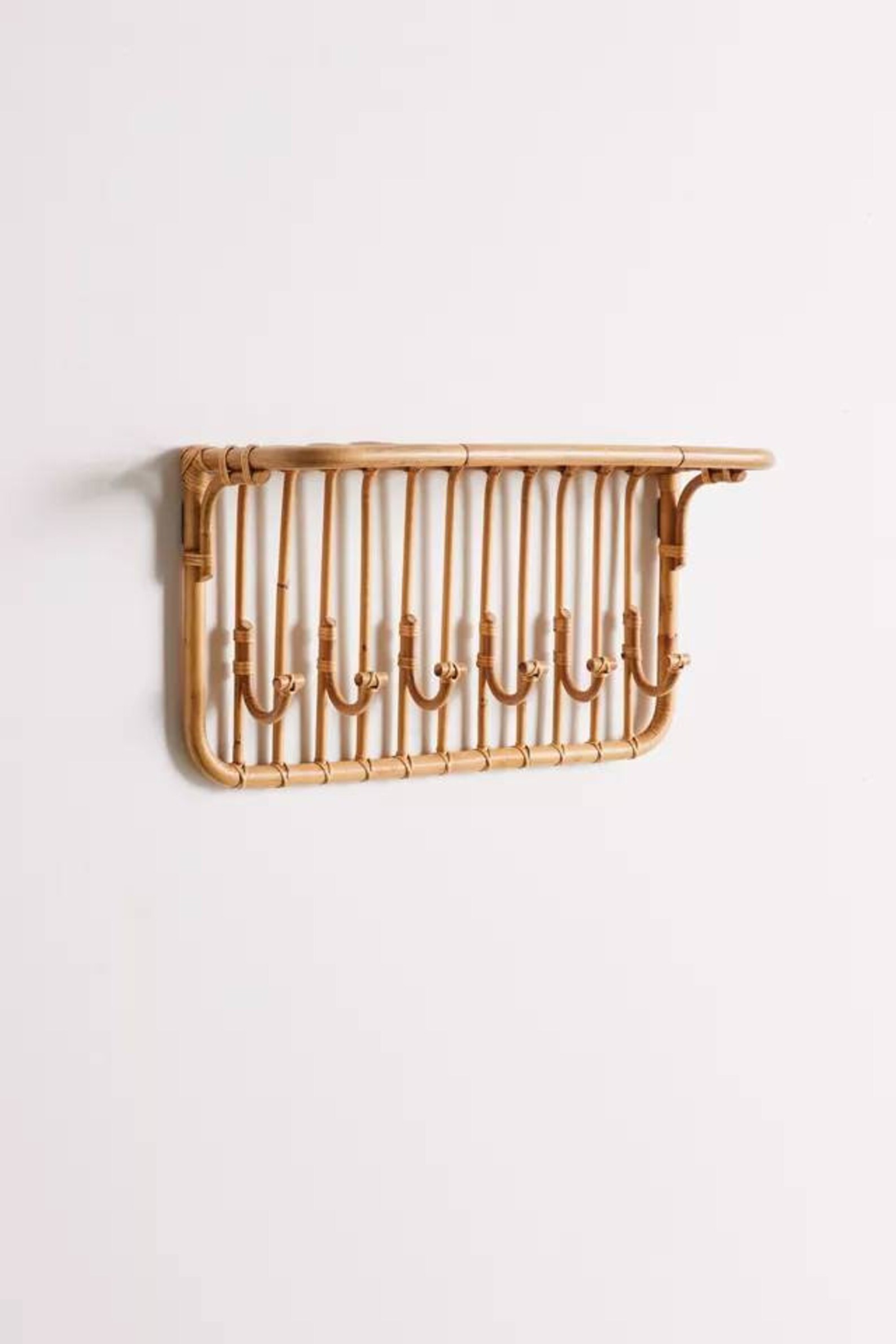 Rattan Bamboo Wall Hook, Wall Hanger, Cane Wall Hooks, Entryway Hangers