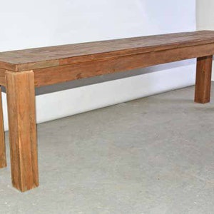 Rustikale Teak Holz bank antike Holzbank Vintage Bank alte | Etsy