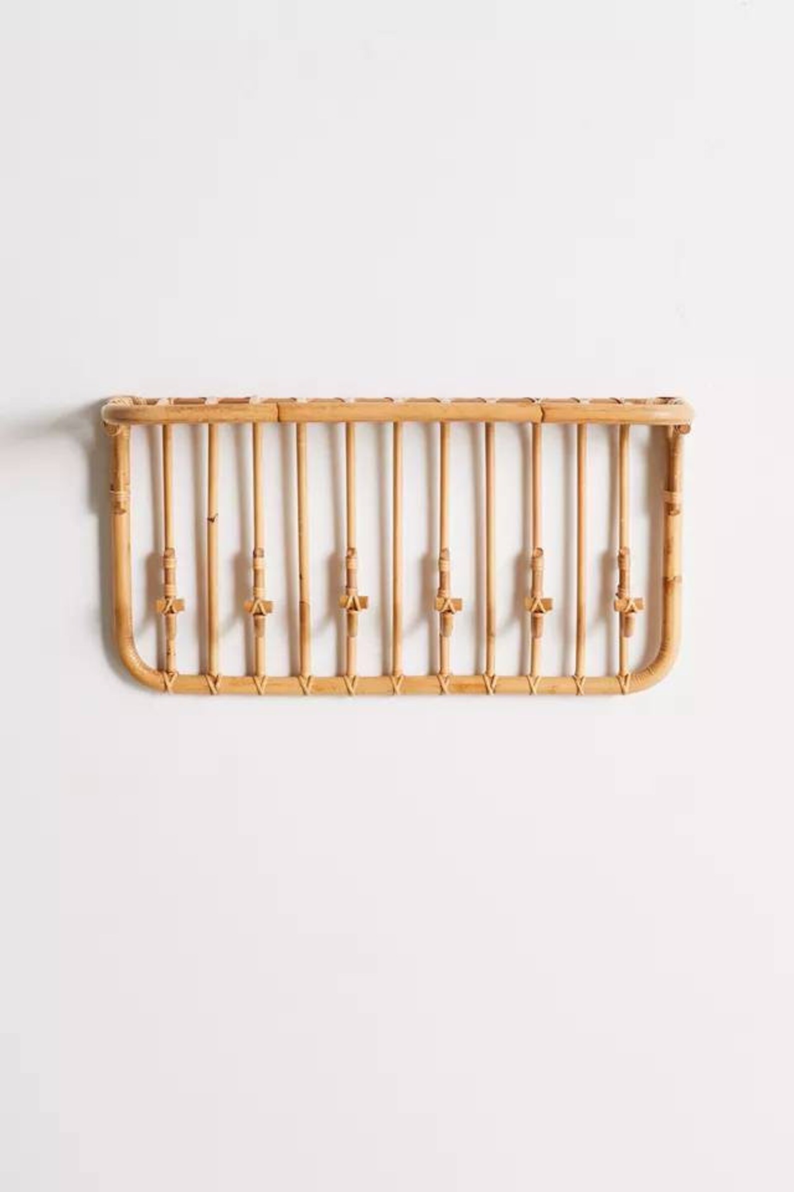 Rattan Bamboo Wall Hook, Wall Hanger, Cane Wall Hooks, Entryway Hangers