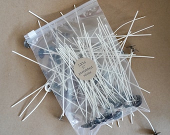 LX 16, 6" Pretabbed Candle Wicks for Votive Candles