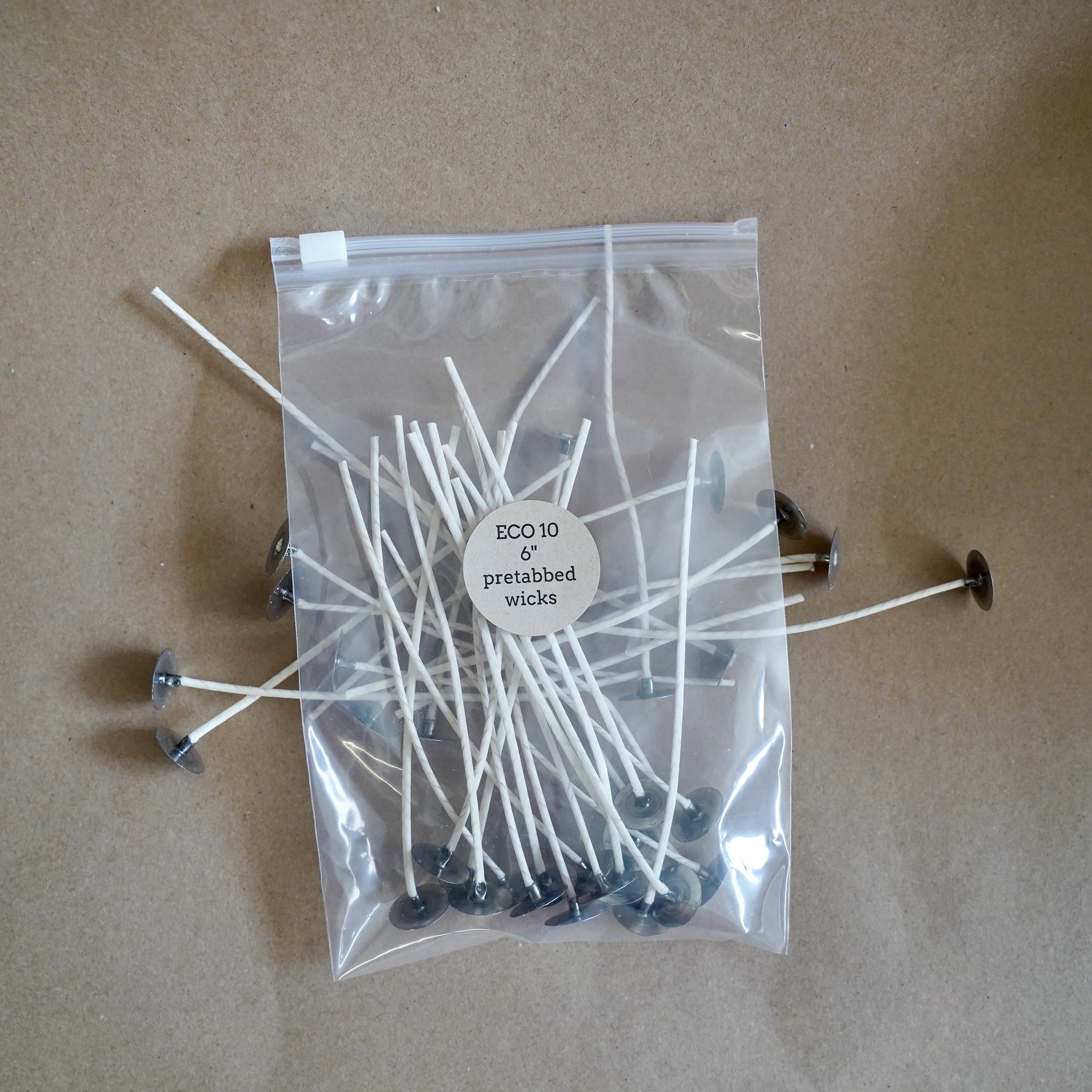 ECO 10, 6 Pretabbed Candle Wicks