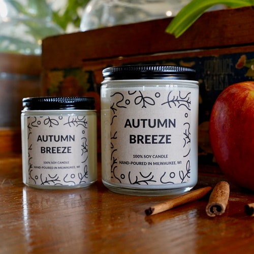 Vanilla Bean Scented Soy Candle With Free Handwritten Card Etsy