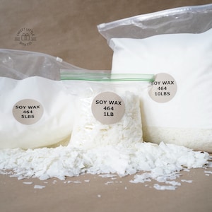 Soy Wax 464 ALL-NATURAL, 1lb, 5lbs, 10lbs, or 30lbs image 1