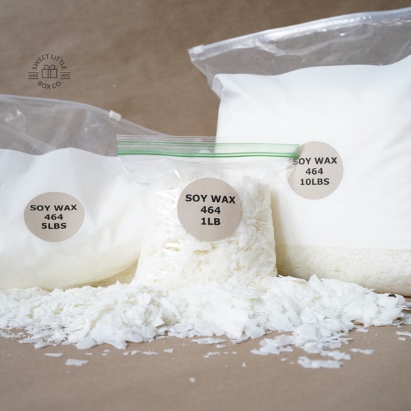 Soy Wax 464 ALL-NATURAL, 1lb, 5lbs, 10lbs, or 30lbs