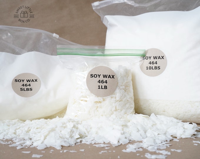 Soy Wax 464 ALL-NATURAL, 1lb, 5lbs, 10lbs, or 30lbs