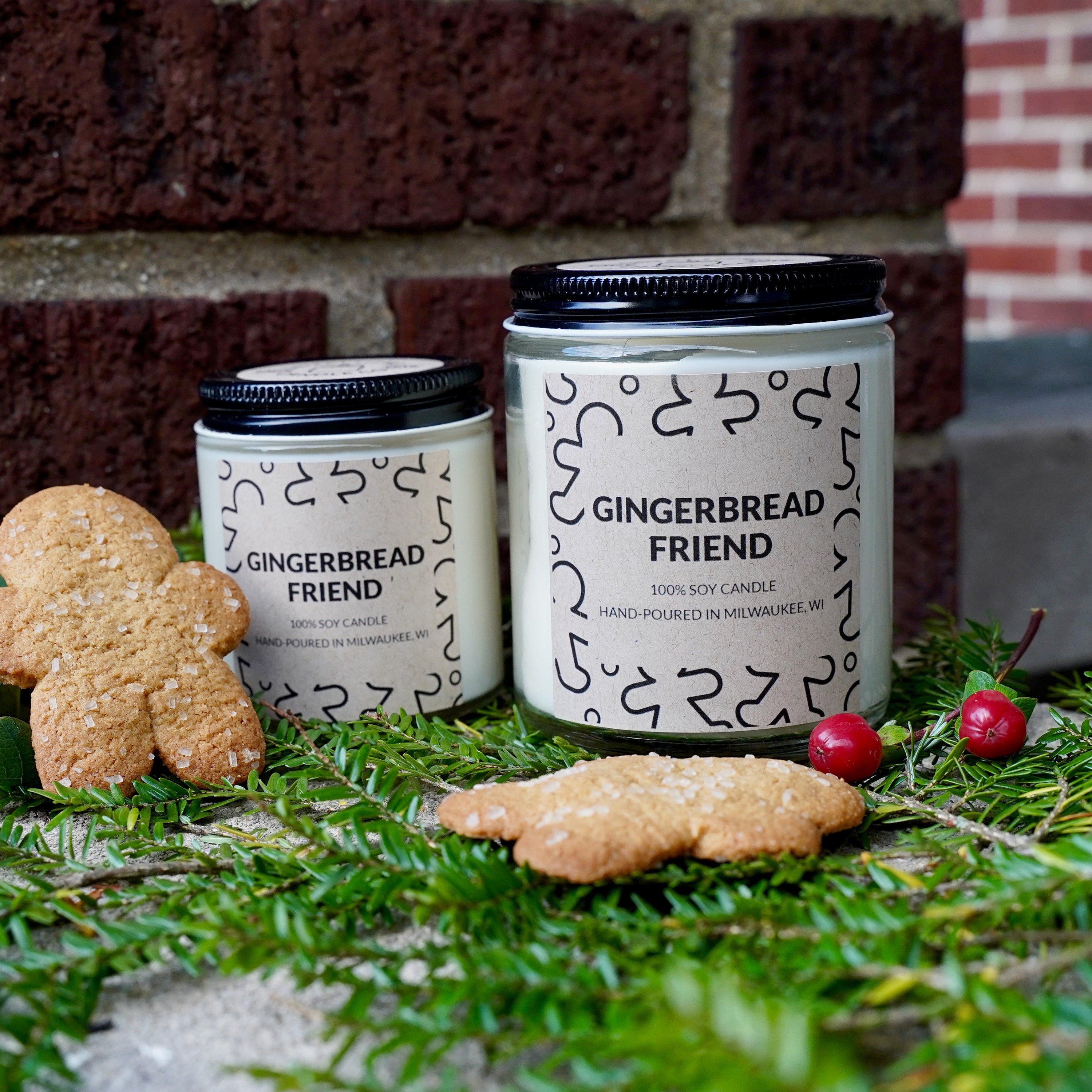 Gingerbread Soy Candle, With Free Handwritten Card