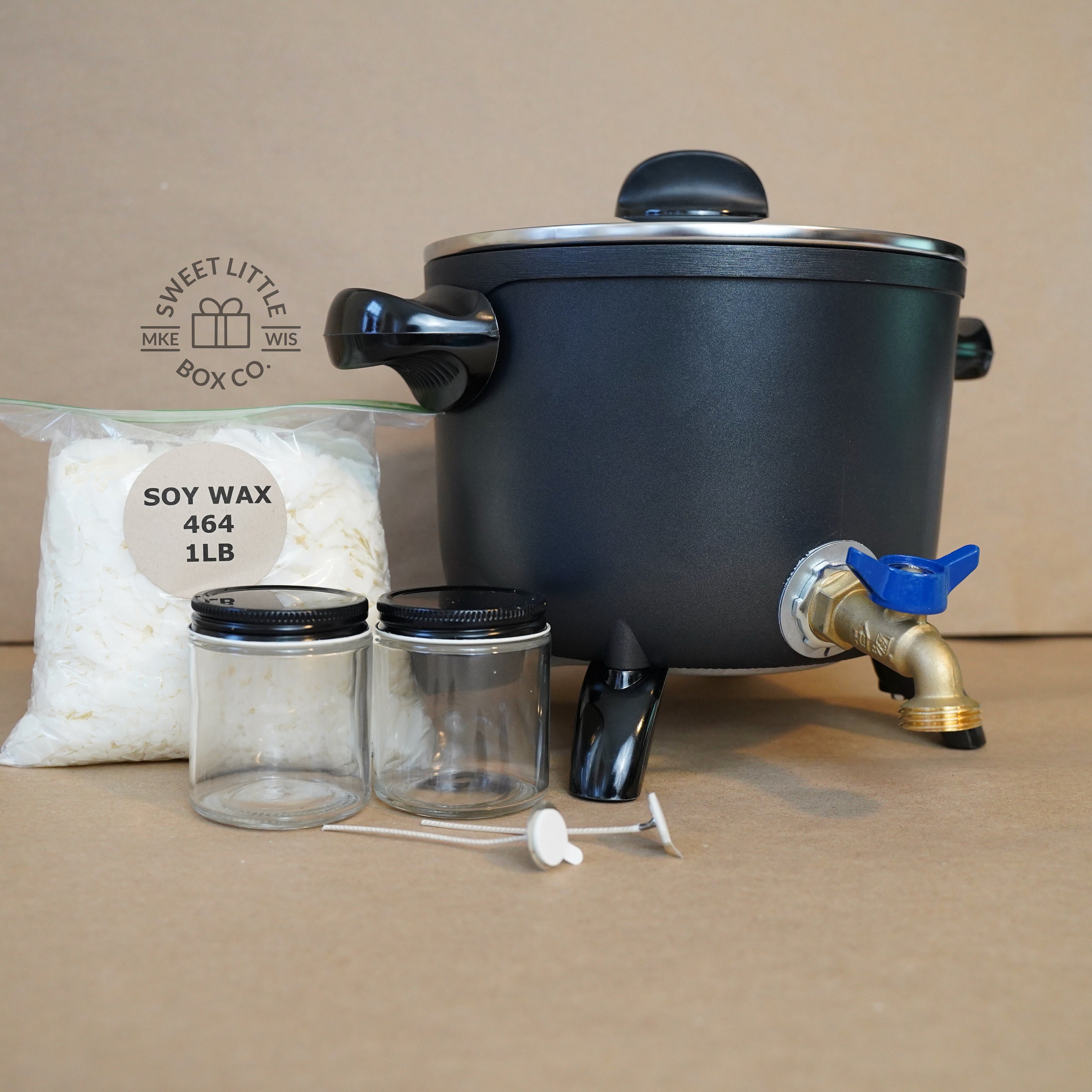 10lb Wax Melter, FREE US shipping, Mechanically Secured Spout