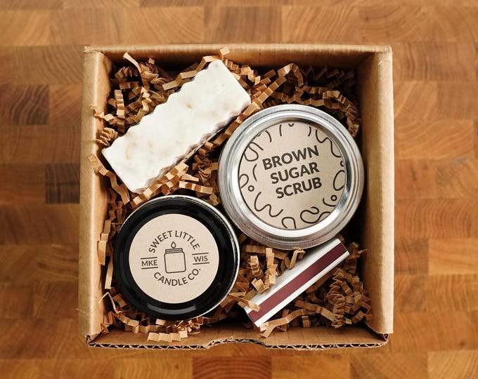 Spa Gift Box, Gift Wrapped with Card