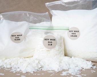 Soy Wax 444 ALL-NATURAL, 1lb, 5lbs, 10lbs, or 30lbs