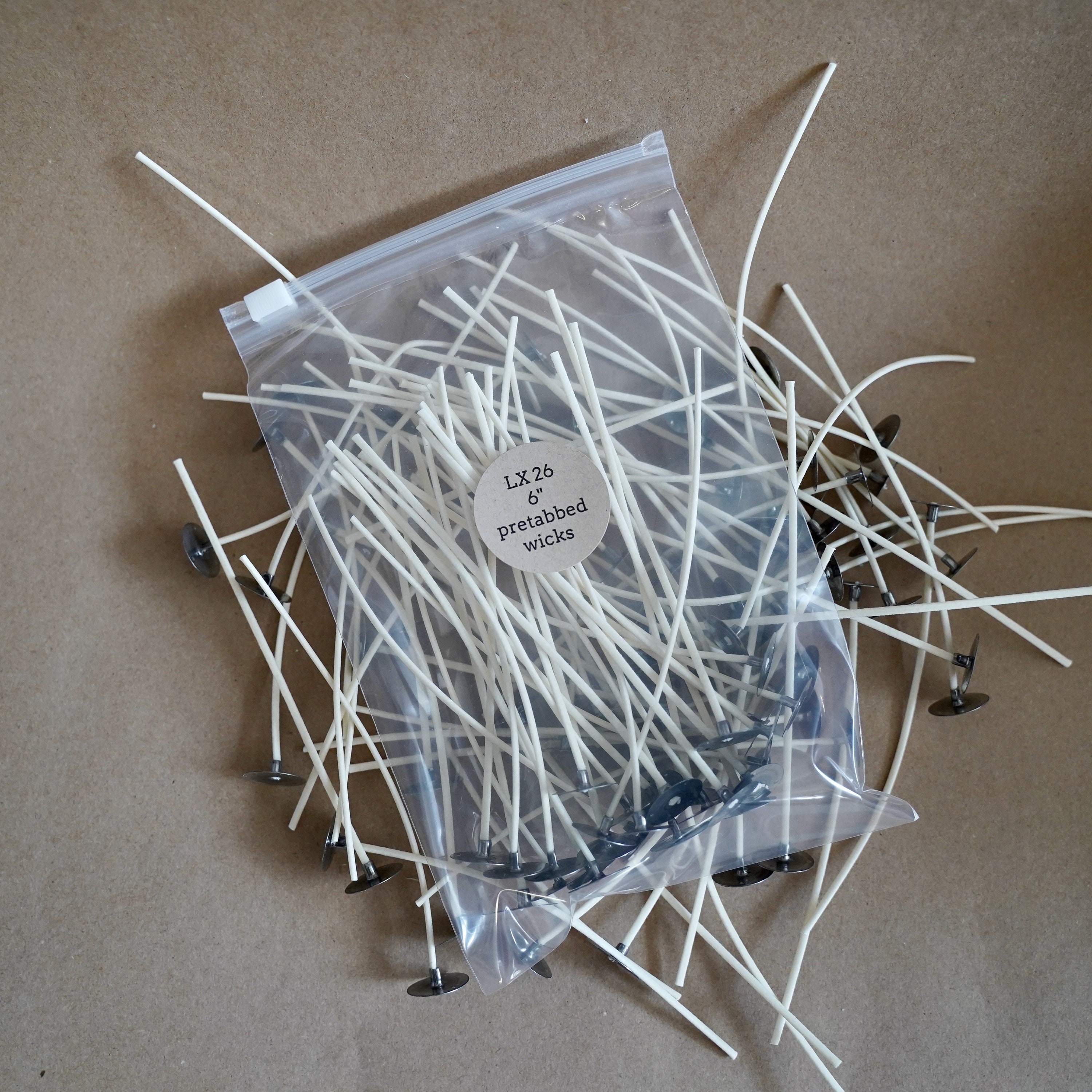 LX 16, 6 Pretabbed Candle Wicks for Votive Candles