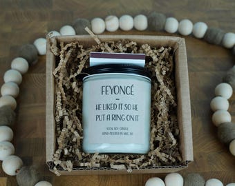 Feyoncé Soy Candle, 4oz, 8oz, 16oz, Gift Wrapped with Card