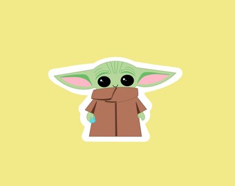 Yoda Laptop Sticker Etsy Yoda Laptop Sticker Etsy