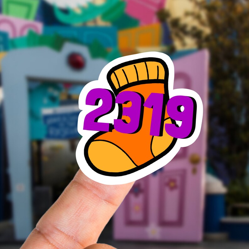 Mini Monsters Inc 2319 Sock Sticker Disney Sticker Etsy Mini monsters inc 2319 sock sticker disney sticker etsy