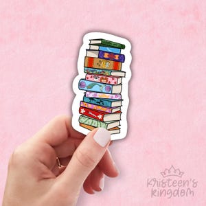 Pegatinas de libros de fantasía // Libros de princesas, regalo para lectores, agenda para computadora portátil, botella de agua, teléfono celular, vaso, diario