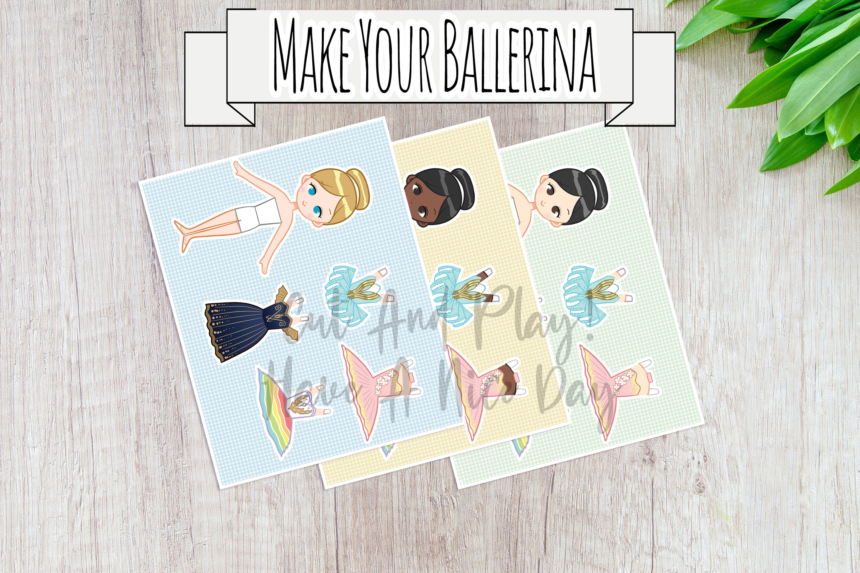 Ballerina Paper Doll,ballet Paper Doll,paper Dolls,,printable Paper ...