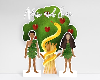 Adam and Eve Craft - Garden of Eden Sunday School Craft - Coloring Whe –  Non-Toy Gifts