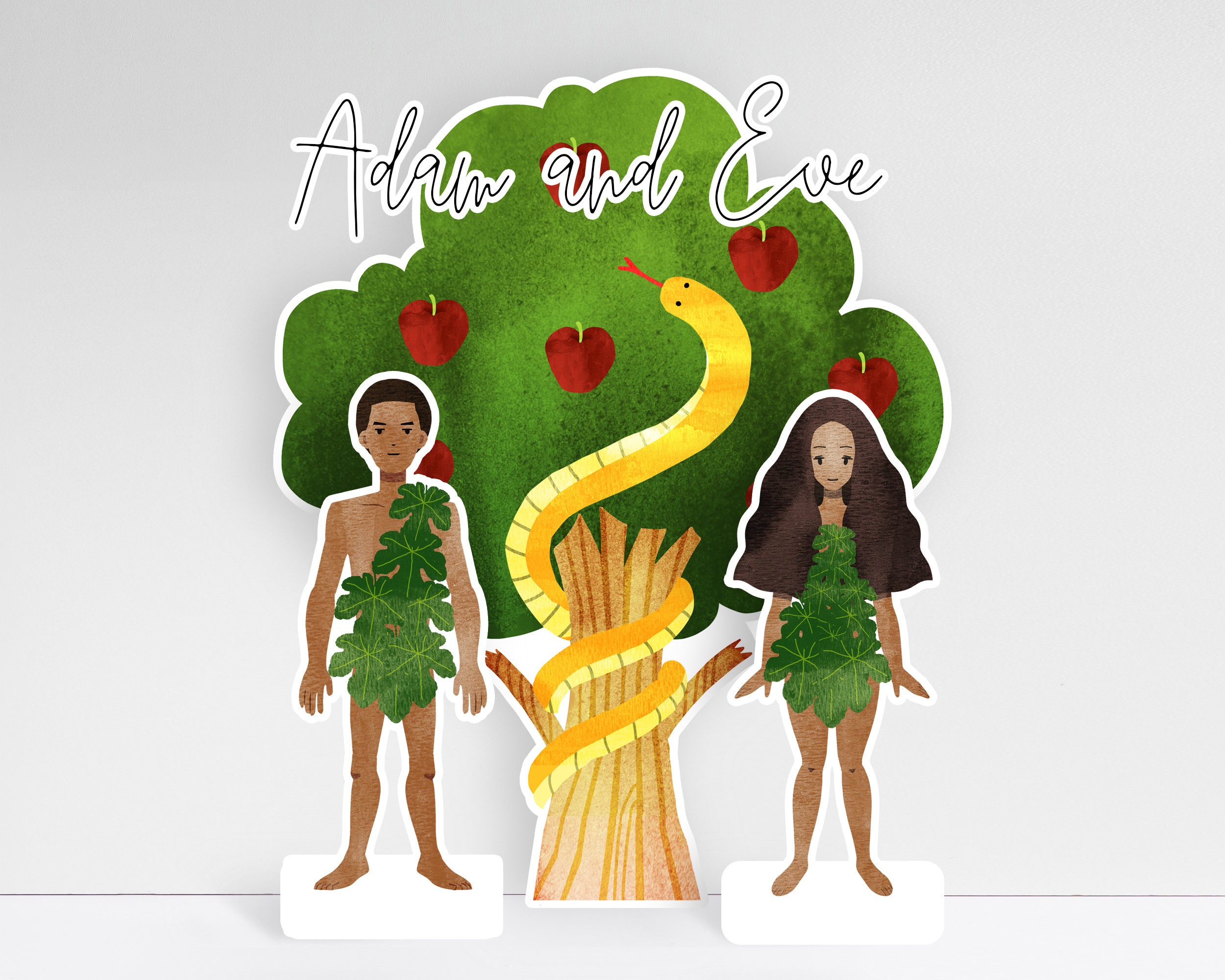 African American Adam and Eve Adam and Eve Printable - Etsy